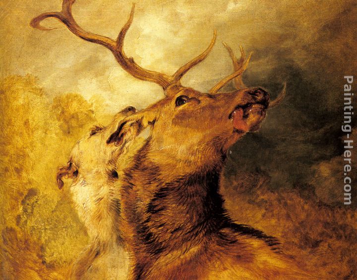 Stag and Hound painting - Sir Edwin Henry Landseer Stag and Hound art painting